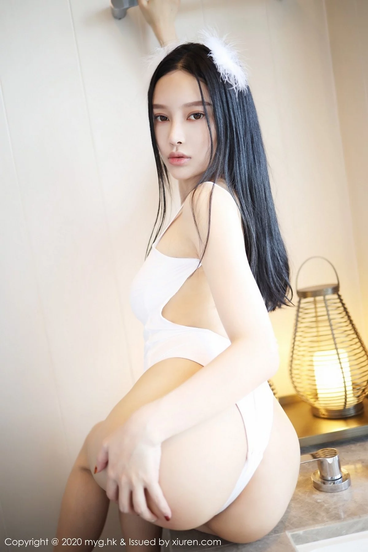 Xrmnw.Com[MyGirl美媛馆]Vol.463_女神唐琪儿户外白色连体泳衣秀白嫩肌肤傲人豪乳诱惑写真75P