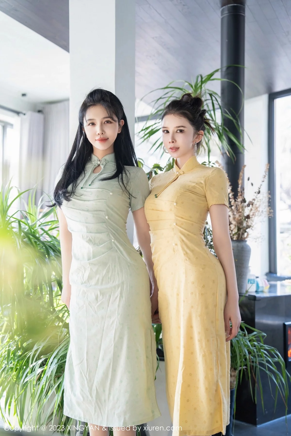 Xrmnw.Com[XINGYAN星颜社]VOL.183_女神刘钰儿＆李丽莎合集性感轻透旗袍服饰配原色丝袜诱惑写真69P